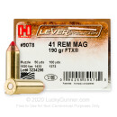 Premium 41 Mag Ammo For Sale - 190 Grain FTX Ammunition in Stock by Hornady LEVERevolution - 20 Rounds
