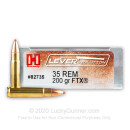 Premium 35 Rem Hornady 200 Grain FTX Ammo For Sale Online at Lucky Gunner - In Stock .35 Rem Ammo!