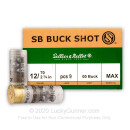 12 ga Ammo For Sale - 2-3/4" 00 Buck 9 Pellet Ammunition by Sellier & Bellot