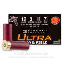 Cheap 12 Gauge Ammo For Sale - 2-3/4" 1-1/8 oz #7.5 Lead Shot Ammunition in Stock by Federal Ultra Clay - 25 Rounds 