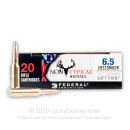 Cheap 6.5 Creedmoor Ammo For Sale - 140 Grain SP Ammunition in Stock by Federal Non-Typical Whitetail - 20 Rounds