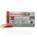 Bulk 410 Gauge Ammo For Sale - 2-1/2" 1/5 oz. Rifled Slug Ammunition in Stock by Winchester Super-X - 150 Rounds