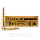 Premium 308 Ammo For Sale - 168 Grain OTM Ammunition in Stock by Federal Gold Medal CenterStrike - 20 Rounds