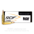 Premium 22 Nosler Ammo For Sale - 85 Grain HPBT Ammunition in Stock by Nosler Match Grade - 20 Rounds