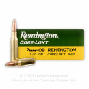 Cheap 7mm-08 Ammo For Sale - 140 Grain SP Ammunition in Stock by Remington Core-Lokt - 20 Rounds
