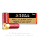 Premium 12 ga Buckshot For Sale - 2-3/4" 00 Buck Ammunition by Federal Vital Shok - 5 Rounds