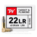 Bulk 22 LR Ammo For Sale - 40 Grain LRN Ammunition in Stock by Winchester USA - 5000 Rounds