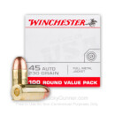 45 ACP Ammo For Sale - 230 gr FMJ Winchester USA Ammunition Value Pack In Stock