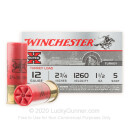 Bulk 12 Gauge Ammo For Sale - 2-3/4" 1-1/2 oz. #5 Shot Ammunition in Stock by Winchester Super-X Turkey Load - 100 Rounds