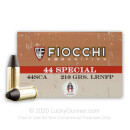 44 S&W Special - 210 gr LFP - Fiocchi Ammunition - 50 Rounds
