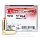 357 Magnum Ammo For Sale - 140 gr JHP FTX LEVERevolution Hornady Ammunition In Stock - 25 Rounds