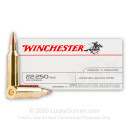 Bulk 22-250 Ammo For Sale - 45 Grain JHP Ammunition in Stock by Winchester USA - 400 Rounds