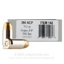 Premium 380 Auto Ammo For Sale - 102 Grain BJHP Ammunition in Stock by Underwood - 20 Rounds