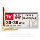 Bulk 30-30 Ammo For Sale - 150 Grain JHP Ammunition in Stock by Winchester Super-X - 200 Rounds