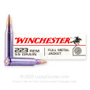 Winchester 223 Ammo For Sale - 55 Grain FMJ - 1000 Rounds