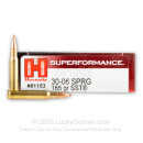 Premium 30-06 Ammo For Sale - 165 Grain SST Ammunition in Stock by Hornady Superformance - 20 Rounds