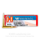 Cheap 270 Win Ammo In Stock  - 130 gr Hornady American Whitetail SP Interlock Ammunition For Sale Online - 20 Rounds