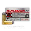 Cheap 44 S&W Special Ammo For Sale - 240 Grain LFN Ammunition in Stock by Winchester Super-X - 50 Rounds