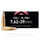 Cheap 7.62x39 Ammo For Sale - 123 Grain FMJ Ammunition in Stock by Igman - 15 Rounds