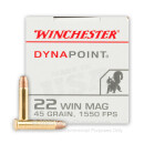 Cheap 22 WMR Ammo For Sale - 45 gr CPHP - Winchester Dynapoint - 50 Rounds