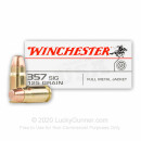 357 Sig Ammo For Sale - 125 gr FMJ - Winchester USA Ammunition Online