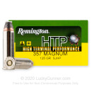 Premium 357 Mag Ammo For Sale - 125 Grain SJHP Ammunition in Stock by Remington HTP - 20 Rounds
