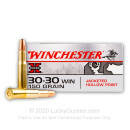 Premium 30-30 Ammo For Sale - 150 Grain JHP Ammunition in Stock by Winchester Super-X - 20 Rounds