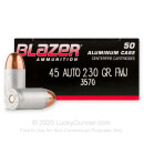 45 ACP Ammo For Sale - 230 gr FMJ - CCI Ammunition In Stock - 1000 Rounds