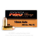 Bulk 10mm Auto Ammo For Sale - 200 Grain FMJ Ammunition in Stock by PMC - 1000 Rounds