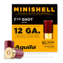Premium 12 Gauge Ammo For Sale - 1-3/4” 5/8oz. #7.5 Shot Ammunition in Stock by Aguila Minishell - 25 Rounds