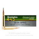 Premium 30-06 Ammo For Sale - 165 Grain Polymer Tip Ammunition in Stock by Remington Core-Lokt Tipped - 20 Rounds