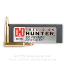 Premium 300 Weatherby Magnum Ammo For Sale - 200 Grain ELD-X Ammunition in Stock by Hornady Precision Hunter - 20 Rounds