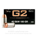 Premium 40 S&W Ammo For Sale - 180 Grain Bonded HP Ammunition in Stock by Speer LE Gold Dot G2 - 50 Rounds 