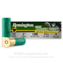 Premium 12 Gauge Ammo For Sale - 3” 1-3/4oz. #4 Shot Ammunition in Stock by Remington Premier Magnum Turkey High Velocity - 5 Rounds