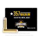 Bulk 357 Mag Ammo For Sale - 158 Grain FMJ Ammunition in Stock by Armscor USA - 1000 Rounds