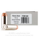 Premium 10mm Auto Ammo For Sale - 140 Grain Xtreme Penetrator Ammunition in Stock by Underwood - 20 Rounds