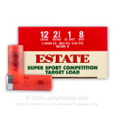 Cheap 12 Gauge Ammo For Sale - 2-3/4" 1oz. #8 Shot Ammunition in Stock by Estate Super Sport Competition Target - 250 Rounds
