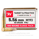 Bulk 5.56x45 Ammo For Sale - 55 Grain FMJ Ammunition in Stock by Winchester USA - 1000 Rounds
