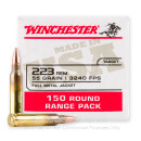 Bulk 223 Rem Ammo For Sale - 55 Grain FMJ Ammunition in Stock by Winchester USA - 600 Rounds