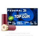 Premium 12 Gauge Ammo For Sale - 2-3/4” 1-1/8oz. #7.5 Shot Ammunition in Stock by Federal Top Gun - 25 Rounds