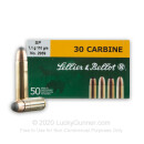 30 Carbine Ammo For Sale - 110 gr SP Sellier & Bellot Ammunition In Stock - 50 Rounds