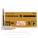 223 Ammo For Sale - 55 Grain TSX by Federal - 200 Rounds