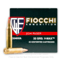 204 Ruger Ammo In Stock  - 32 gr V-MAX - Fiocchi 204 Ruger Ammunition For Sale Online