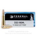 Bulk 223 Rem Ammo For Sale - 55 gr SP Ammunition In Stock by Federal - 200 Rounds