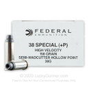 Bulk 38 Special Ammo For Sale - 158 gr +P LSWCHP Federal Law Enforcement Ammunition In Stock - 1000 rounds