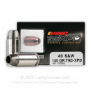 Premium 40 S&W Barnes Ammo For Sale - 140 gr TAC-XP Hollow Point Barnes Ammunition In Stock - 20 Rounds
