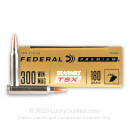 Premium 300 Win Mag Ammo For Sale - 180 Grain Barnes TSX Ammunition in Stock by Federal - 20 Rounds