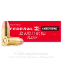 Bulk 32 ACP Ammo For Sale - 71 Grain FMJ Ammunition in Stock by Federal American Eagle - 1000 Rounds