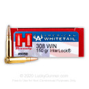 Cheap 308 Win Ammo For Sale - 150 gr SP Hornady American Whitetale Ammo Online - 20 Rounds