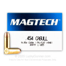 Cheap 454 Casull Ammo For Sale - 260 gr Full Metal Case Ammunition In Stock by Magtech - 20 Rounds